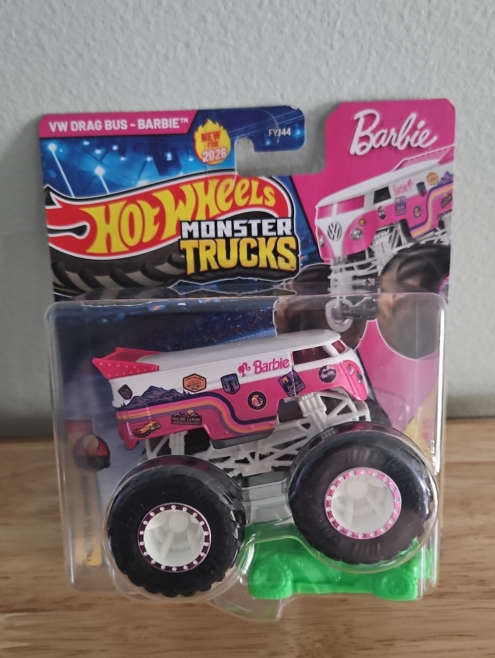 Hot Wheels Monster Trucks Barbie VW Drag Bus 1:64 Diecast New 2026